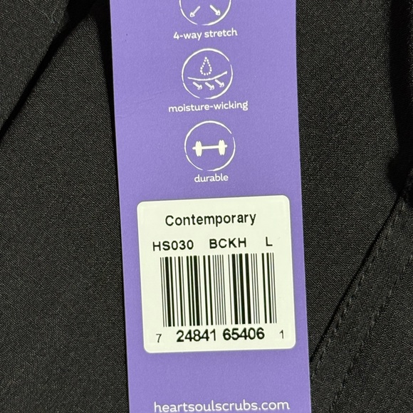 HEART SOUL JOGGER SCRUB PANTS - SIZE LARGE - Picture 4 of 4